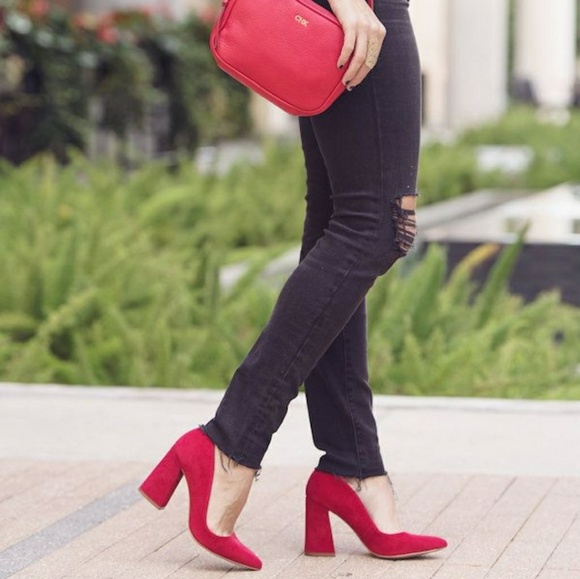 Glam Glitter Vince Camuto Block Heels - Picture 8 of 8